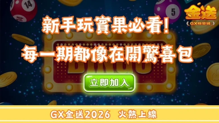 新手玩賓果必看！每一期都像在開驚喜包  