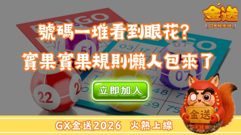 號碼一堆看到眼花？賓果賓果規則懶人包來了 