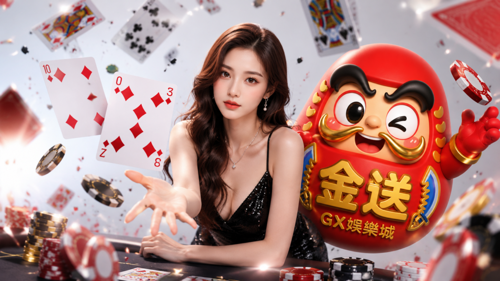 alt="GX娛樂城吉祥物與荷官"